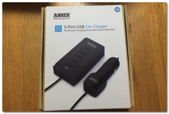車で充電 Anker のシガーライター用 USB 充電アダプタも買ったのです