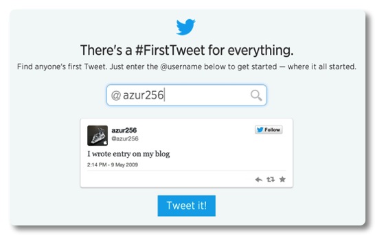 初めてのツィートを見つけることができる Discover your first Tweet をやってみた