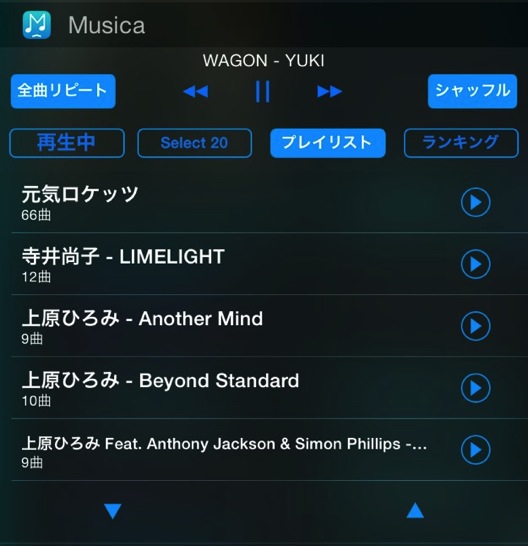 iPhone で音楽を聴く人には Musica ウィジェットをお勧めします。ほんのちょっとのことですがストレスフリーになります